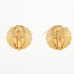 Chanel Coco Logo Gold Clip On Earrings Costume Jewellery