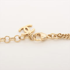 Chanel Coco Logo Gold Rhinestone Chain Necklace Costume Jewellery
