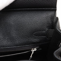 Hermes Birkin 25 Togo PHW U Stamp Noir