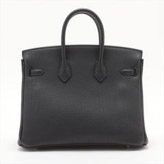 Hermes Birkin 25 Togo PHW U Stamp Noir