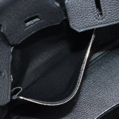 Hermes Birkin 25 Togo PHW U Stamp Noir