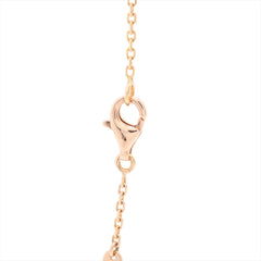 Van Cleef & Arpels Vintage 2012 Limited Edition Holiday Alhambra Mother of Pearl Diamond Rose Gold Necklace
