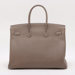 Hermes Birkin 35 Veau Epsom Etoupe - R Square Stamp 2014