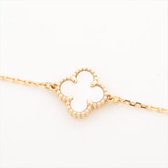 Van Cleef & Arpels Sweet Alhambra White Mother of Pearl MOP Bracelet