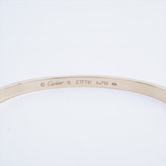 Cartier Love SM Size 16 Yellow Gold Bracelet 2021