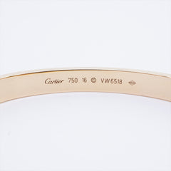 Cartier Love Size 16 Yellow Gold Bracelet
