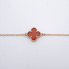 Van Cleef & Arpels Sweet Alhambra Carnelian Carnelian Bracelet