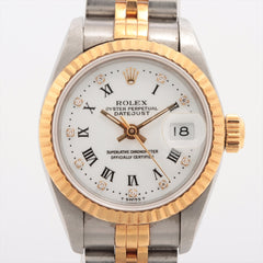 Rolex Datejust 26mm Two Toned White Diamond Dial Watch