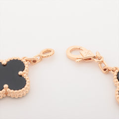 Van Cleef & Arpels Vintage Alhambra 5 Motifs Onyx Bracelet