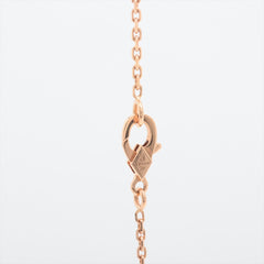 Van Cleef & Arpels Vintage Alhambra Bullseye with Diamond Holiday Pendant Necklace 2017