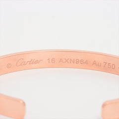 Cartier Love Open Cuff Bracelet Size 16