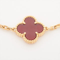 Van Cleef & Arpels Vintage Alhambra 5 Motifs Carnelian Bracelet