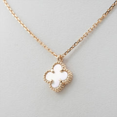 Van Cleef & Arpels Sweet Alhambra White Mother of Pearl Necklace