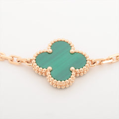 Van Cleef & Arpels Vintage Alhambra 5 Motifs Malachite Bracelet