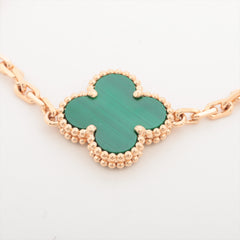 Van Cleef & Arpels Vintage Alhambra 5 Motifs Malachite Bracelet