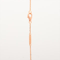 Van Cleef & Arpels Vintage Alhambra Pink Porcelain Sable with Diamond Holiday Limited Edition Necklace