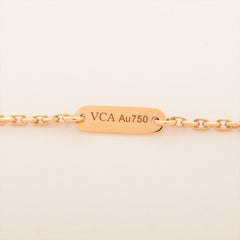 Van Cleef & Arpels Vintage Alhambra Malachite with Diamond Holiday Limited Edition Necklace