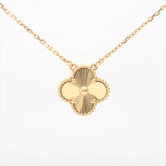 Van Cleef & Arpels Vintage Alhambra Guilloche Necklace