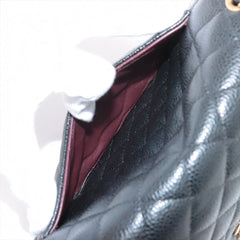 Chanel Medium/Large Caviar Double Classic Flap Black GHW