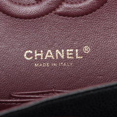 Chanel Medium/Large Caviar Double Classic Flap Black GHW