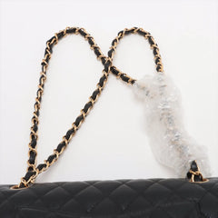 Chanel Medium/Large Caviar Double Classic Flap Black GHW