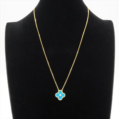 Van Cleef & Arpels Limited Edition 2019 Holiday Pendant Celestial Blue Porcelain Vintage Alhambra Holiday Pendant