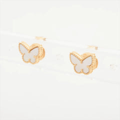 Van Cleef & Arpels Sweet Alhambra Papillon Butterfly Mother of Pearl Earrings