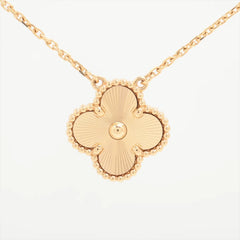 Van Cleef & Arpels Vintage Alhambra Guilloche Necklace