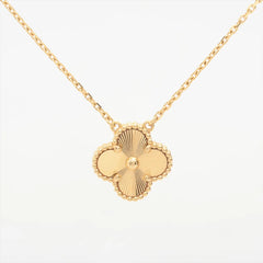 Van Cleef & Arpels Vintage Alhambra Guilloche Necklace