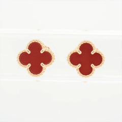 Van Cleef & Arpels Sweet Alhambra Carnelian Piercing jewelry