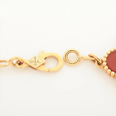 Van Cleef & Arpels Vintage Alhambra 5 motif Carnelian Bracelet