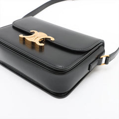 Celine Teen Triomphe Classic Shiny Calfskin Black