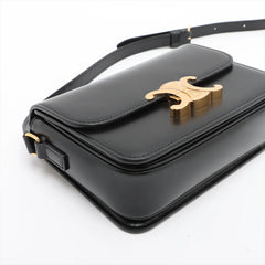 Celine Teen Triomphe Classic Shiny Calfskin Black