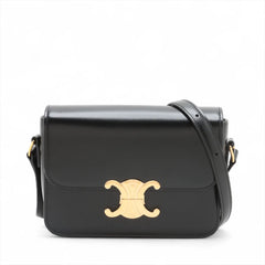Celine Teen Triomphe Classic Shiny Calfskin Black