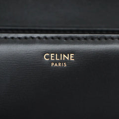Celine Triomphe Teen Shiny Calfskin Black