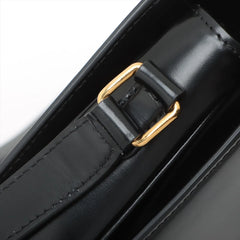 Celine Triomphe Teen Shiny Calfskin Black