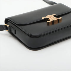 Celine Triomphe Teen Shiny Calfskin Black