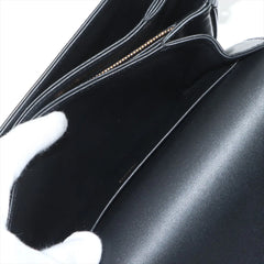 Celine Triomphe Teen Shiny Calfskin Black
