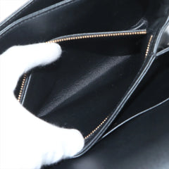 Celine Triomphe Teen Shiny Calfskin Black
