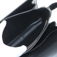 Celine Triomphe Teen Shiny Calfskin Black