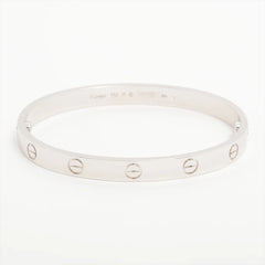 Cartier Classic Model White Gold Love Bracelet Szie 17