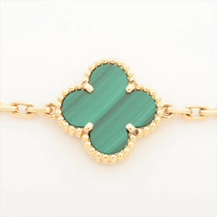 Van Cleef & Arpels Vintage Alhambra 5 Motifs Malachite Bracelet