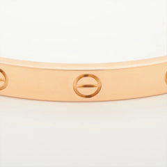 Cartier Love Bracelet Classic Model Rose Gold Size 17