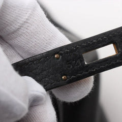 Hermes Birkin 35  Ardennes Noir GHW B Square Stamp
