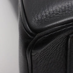 Hermes Birkin 35  Ardennes Noir GHW B Square Stamp