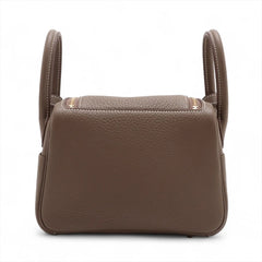 Hermes Mini Lindy Clemence Etoupe W Stamp