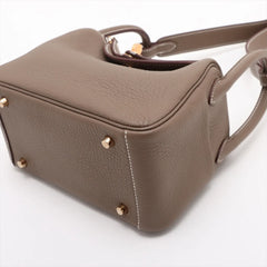 Hermes Mini Lindy Clemence Etoupe W Stamp