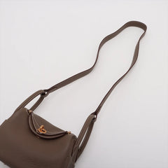 Hermes Mini Lindy Clemence Etoupe W Stamp