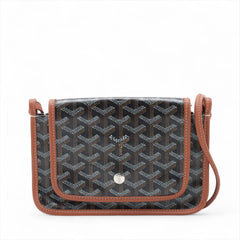 Goyard Plumet Pouch Wallet Crossbody Bag Brown/Black