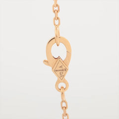 Van Cleef & Arpels Alhambra Pink Rhodonite Diamond Necklace Holiday Pendant 2021